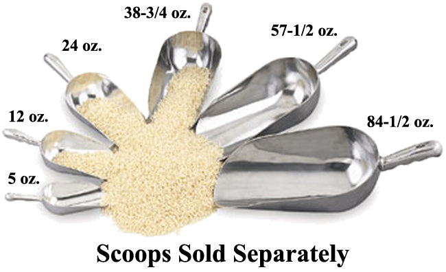 Browne 575404 Aluminum Round Bottom Scoop 57-1/2 oz.