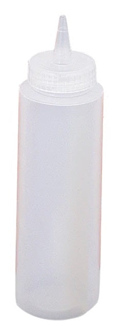 Browne 57801200 Dressing Squeeze Bottle with No-Drip Tip 12 oz. - Clear - 6/Set