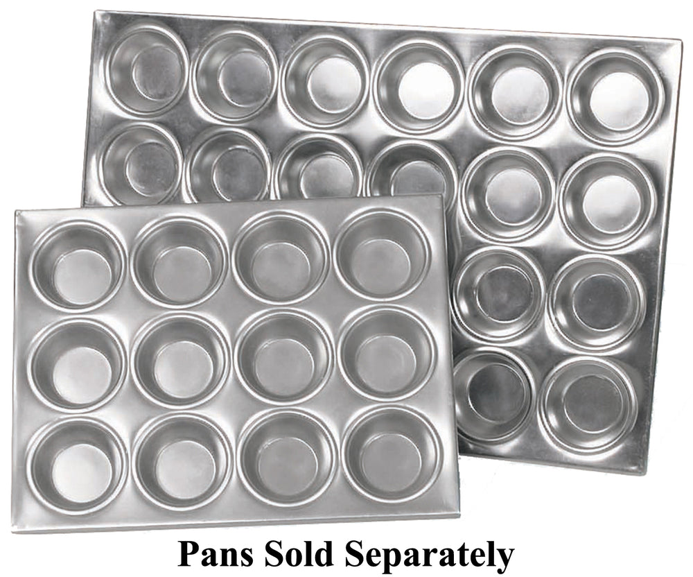 Browne 5811612 Muffin / Cupcake Pan 10-3/4" x 14-1/10" x 1-1/5" - Holds 12 Cups