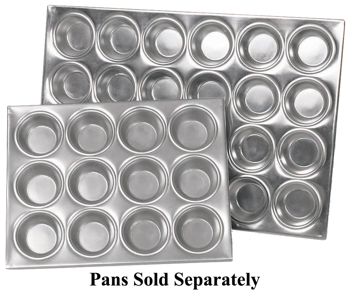 Browne 5811624 Muffin / Cup Cake Pan 20-5/8" x 14-1/8" x 1-1/4" - Holds 24 Cups