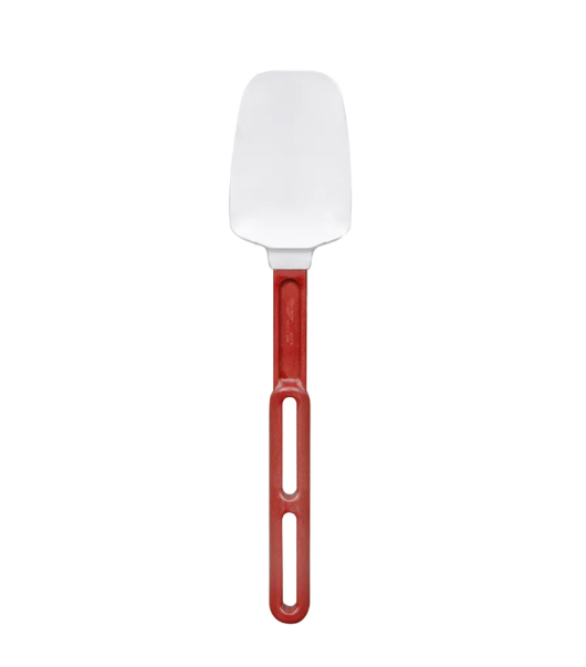 Vollrath 58123 13 1/2" SoftSpoon - Red Poly Handle, White - 6ea/Case