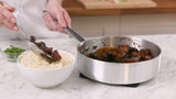 Browne 5813705 Thermalloy Aluminum Saute Pan 5 qt.