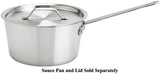 Browne 5813903 Thermalloy Aluminum Tapered Side Sauce Pan 3-3/4  qt.