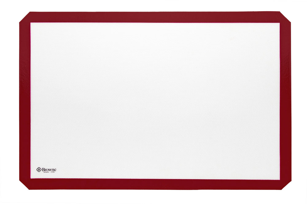 Browne 58182642 Full Size Rectangular Double-Sided Silicone Non-Stick Baking Mat 24-1/4" x 16-1/4"