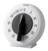 Taylor 5831N White 60 Minute Large Number Mechanical Timer with Long Ring - 6/Case