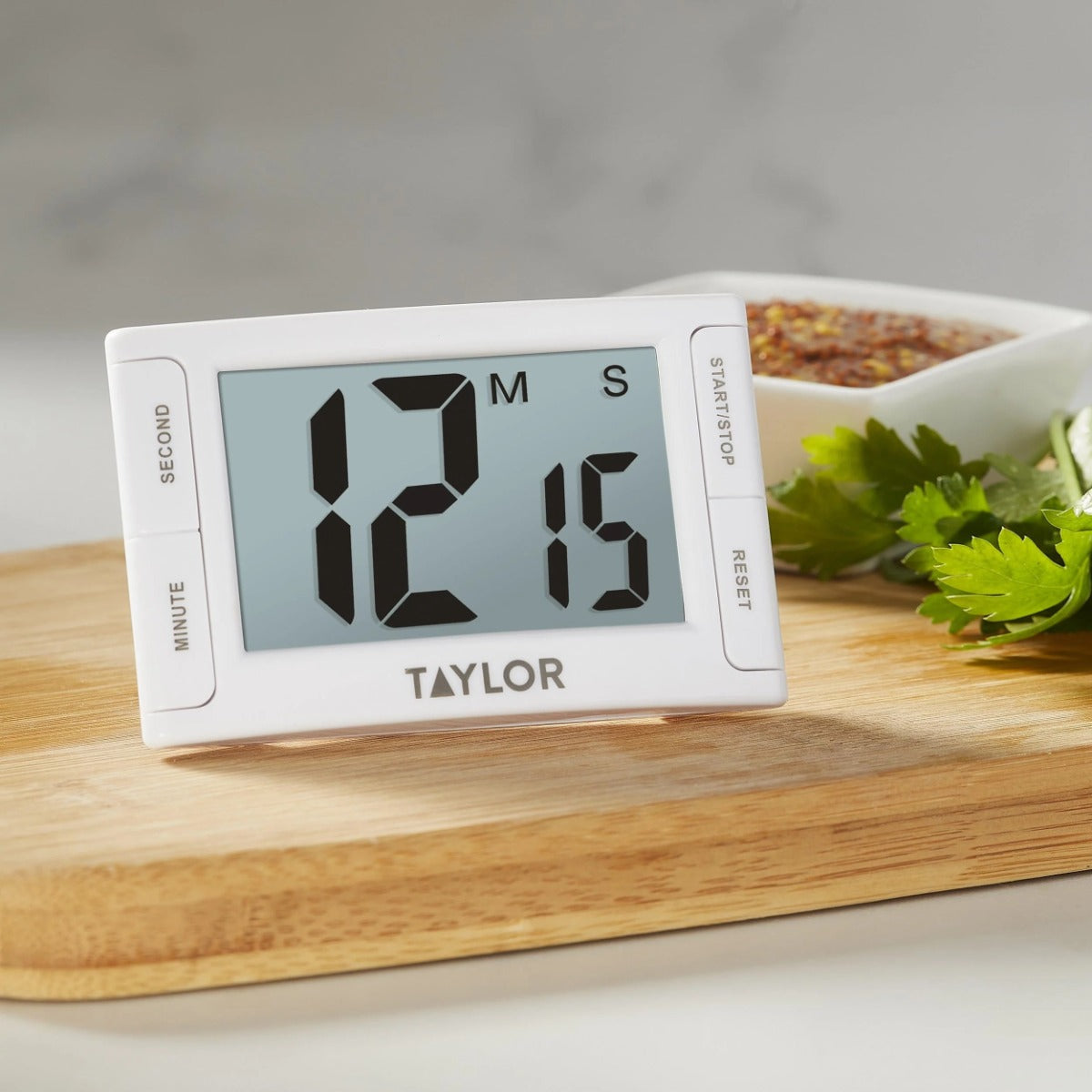 Taylor 5896 White 100 Minute Jumbo Readout Digital Timer - 6/Case