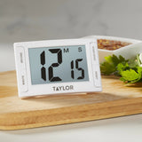 Taylor 5896 White 100 Minute Jumbo Readout Digital Timer - 6/Case