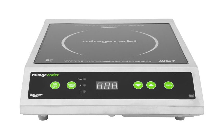 Vollrath 59300 Mirage Cadet Countertop Induction Range with (1) Burner - 120v - 1800W