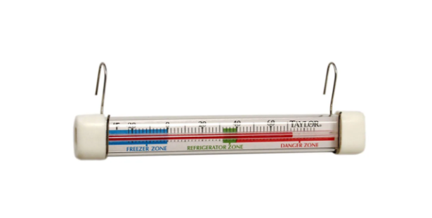Taylor 5977N Refrigerator Freezer Thermometer, Safe Temperature Zone Indicator - 4ea/Case