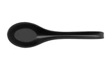 GET 6020-BK Nara Melamine Soup Spoon 4/5 oz. - Black Matte - 60/Case