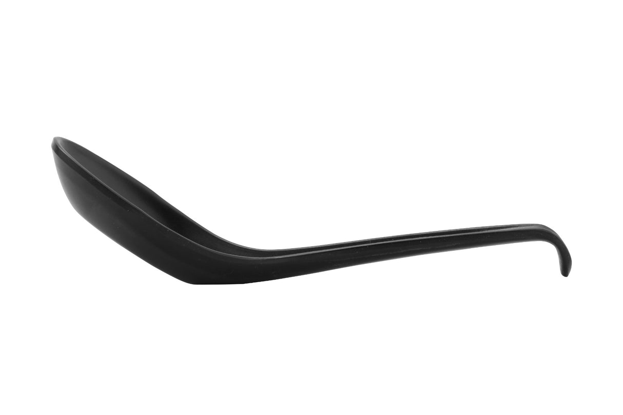 GET 6020-BK Nara Melamine Soup Spoon 4/5 oz. - Black Matte - 60/Case