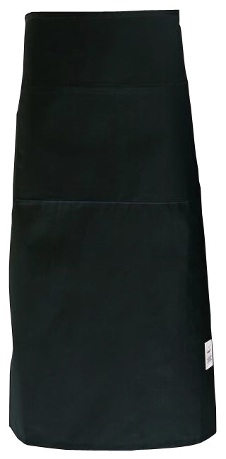 Chef Revival 607BA2-BK Bistro Apron with 2 Pockets 34"L x 28"W - Black