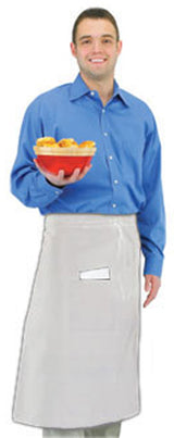 Chef Revival 607BA2-WH Bistro Apron with 2 Pockets 34"L x 28"W - White