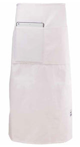 Chef Revival 607BA2-WH Bistro Apron with 2 Pockets 34"L x 28"W - White