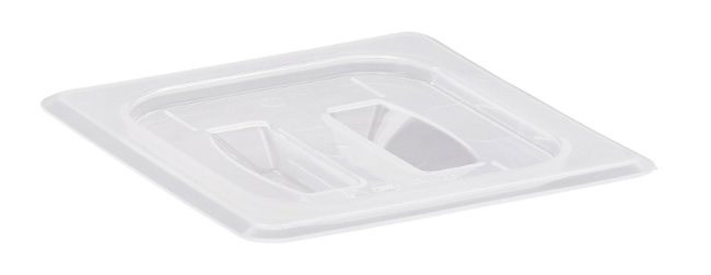 Cambro 60PPCH190 Food Pan Cover - 1/6 Size, Handle, Translucent - 6/Case