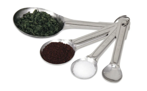 Browne 746108 4 Piece Measuring Spoon Set, Stainless