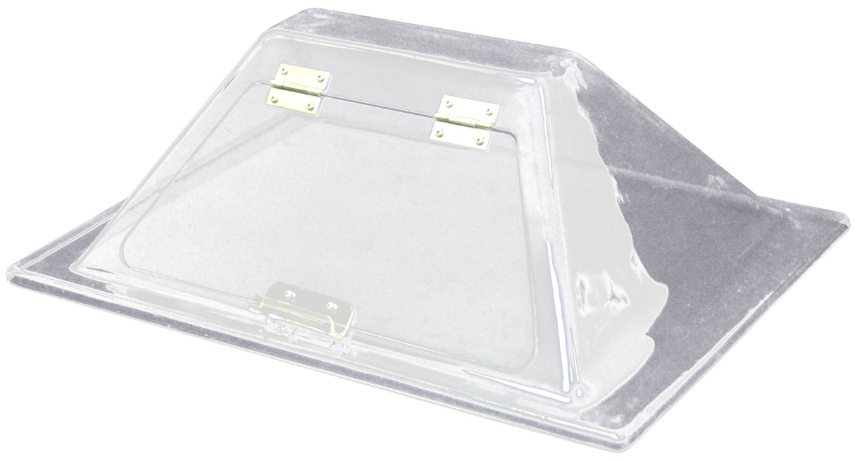 Winco 64020 Benchmark Hot Dog Roller Grill Sneeze Guard - for 20-Dog Hot Dog Grill