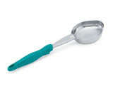 Vollrath 6412445 Jacob's Pride Color-Coded One-Piece Heavy-Duty Stainless Steel Solid Oval Spoodle Food Portioner with Gray Nylon Handle 4 oz.