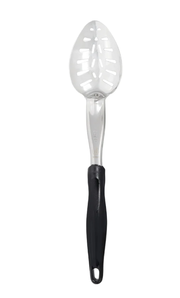 Vollrath 64134 14" Heavy-Duty Slotted Spoon - Black Nylon Handle - 12ea/Case