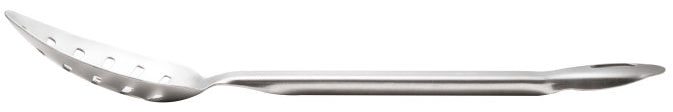 Vollrath 64405 Jacob's Pride One-Piece Heavy Duty Stainless Steel Slotted Basting Spoon 13-1/4"