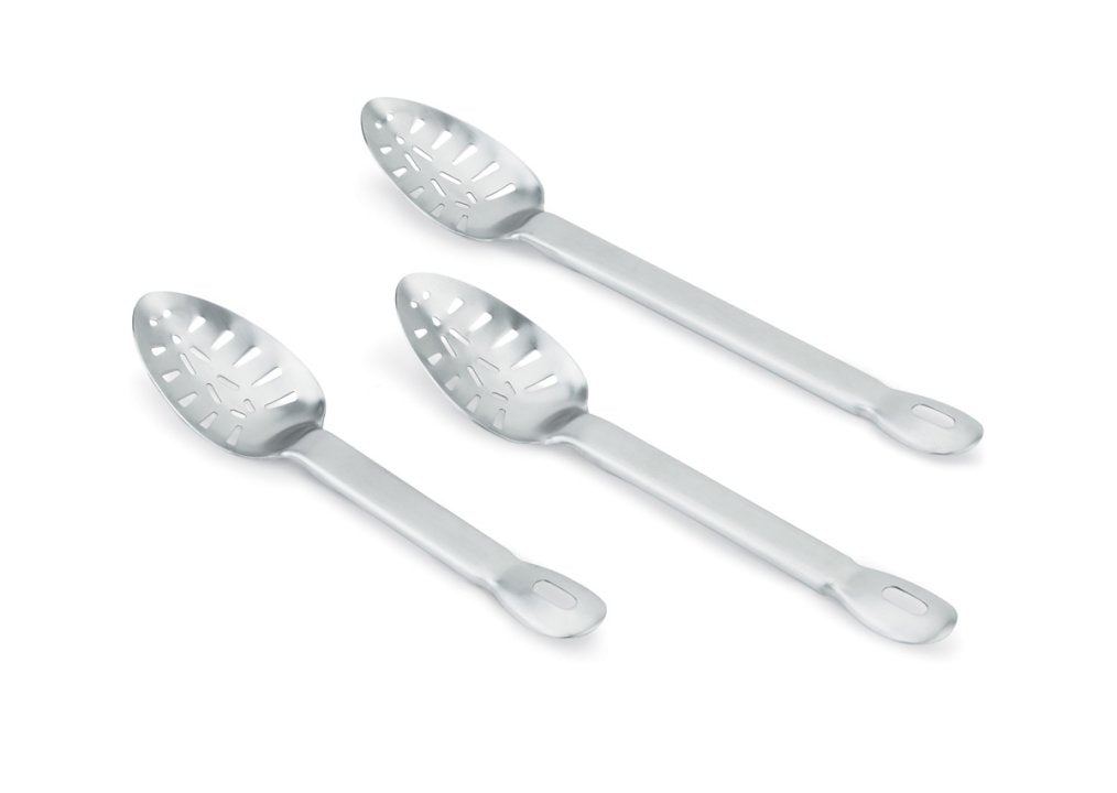 Vollrath 64408 Jacob's Pride One-Piece Heavy Duty Stainless Steel Slotted Basting Spoon 15-1/2"