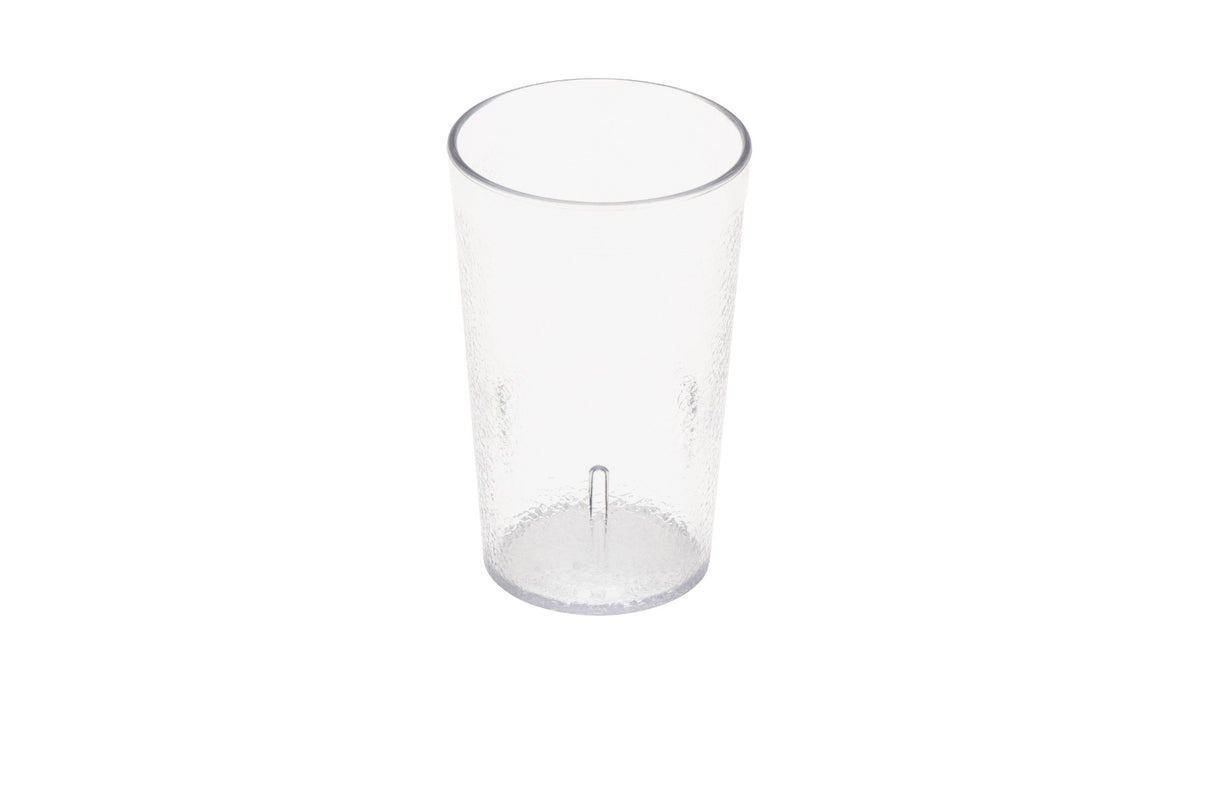 GET 6605-1-CL SAN Plastic Stackable Pebbled Textured Tumbler 5 oz. - Clear - 24/Box