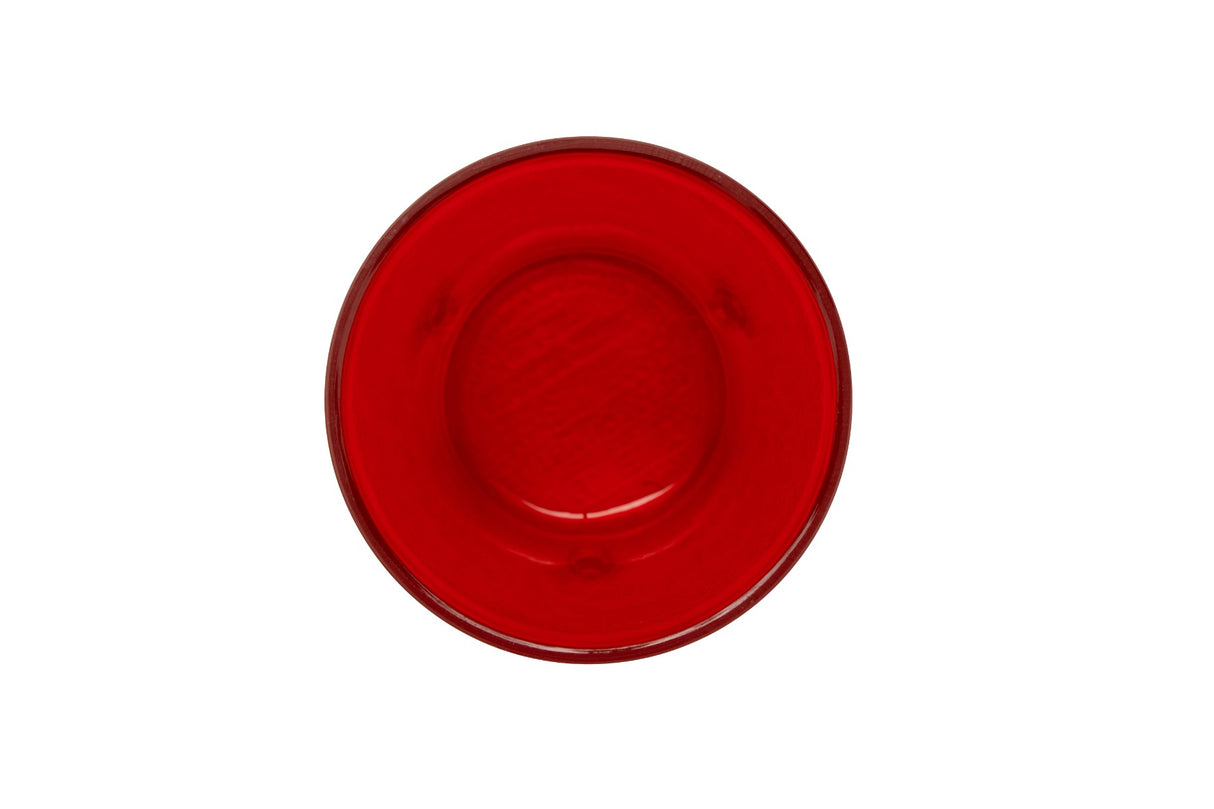 GET 6605-1-R SAN Plastic Stackable Pebbled Textured Tumbler 5 oz. - Red - 24/Case