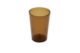 GET 6608-1-A SAN Plastic Stackable Pebbled Textured Tumbler 8 oz. - Amber - 24/Case