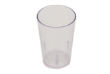 GET 6608-1-CL SAN Plastic Stackable Pebbled Textured Tumbler 8 oz. - Clear - 24/Case