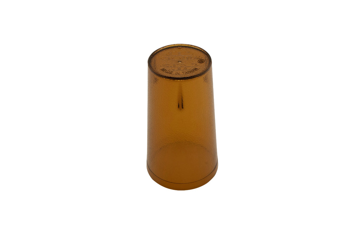 GET 6612-1-A SAN Plastic Stackable Pebbled Textured Tumbler 12 oz. - Amber - 24/Case