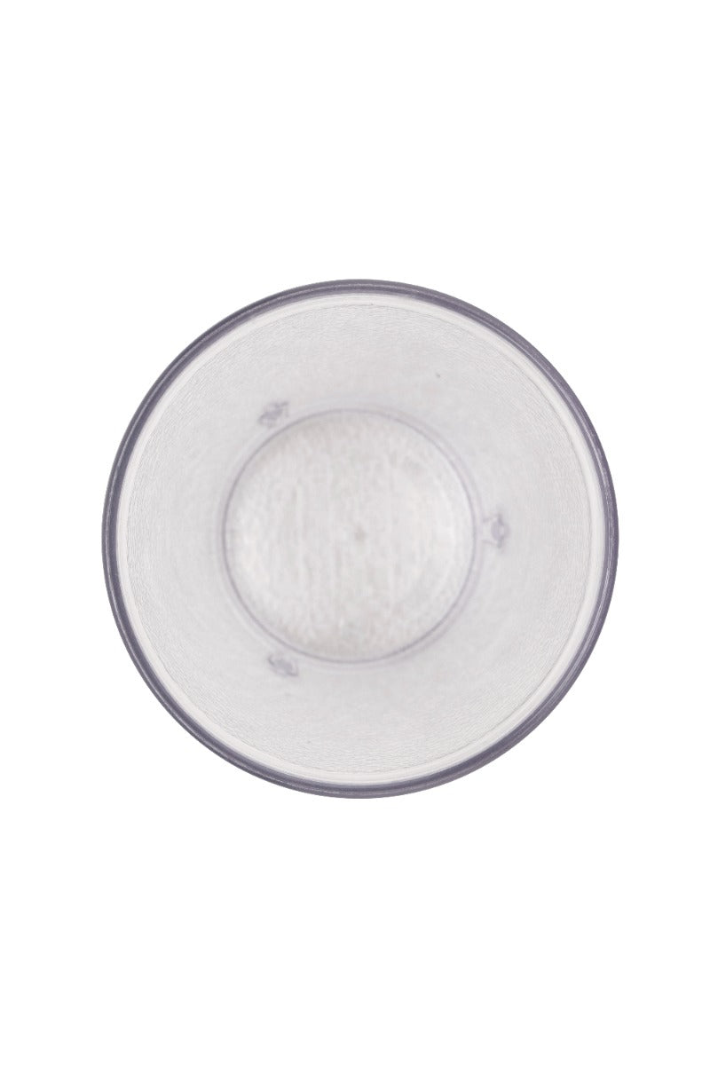 GET 6612-1-CL SAN Plastic Stackable Pebbled Textured Tumbler 12 oz. - Clear - 24/Case