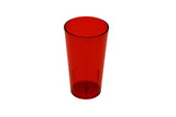 GET 6616-1-R SAN Plastic Stackable Pebbled Textured Tumbler 16 oz. - Red - 24/Case