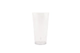GET 6620-1-CL SAN Plastic Stackable Pebbled Textured Tumbler 20 oz. - Clear - 24/Case