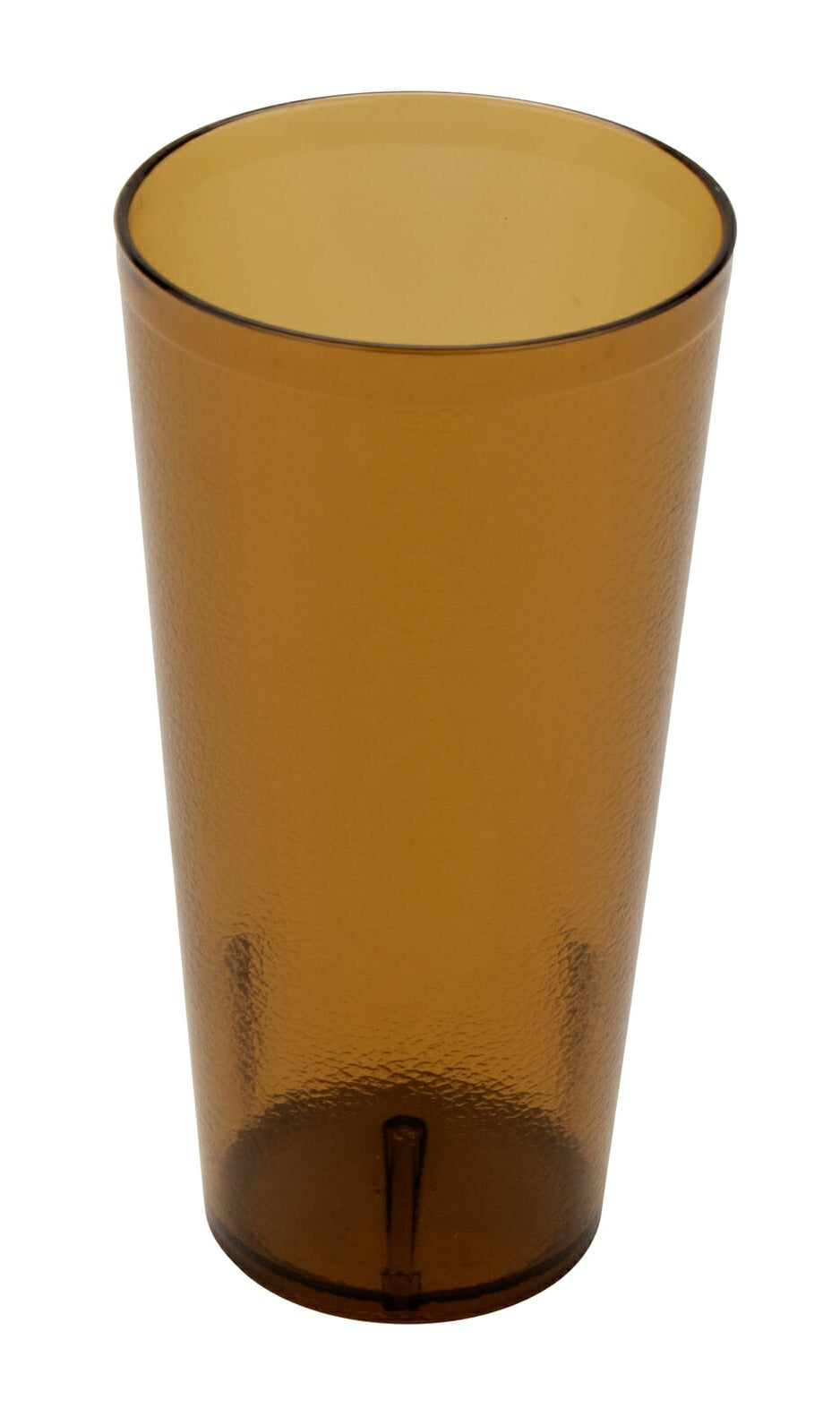 GET 6624-1-A SAN Plastic Stackable Pebbled Textured Tumbler 24 oz. - Amber - 72/Case