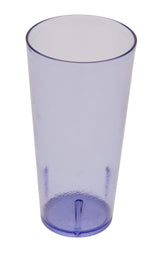 GET 6624-1-BL SAN Plastic Stackable Pebbled Textured Tumbler 24 oz. - Blue - 24/Box