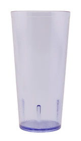 GET 6624-1-BL SAN Plastic Stackable Pebbled Textured Tumbler 24 oz. - Blue - 24/Box