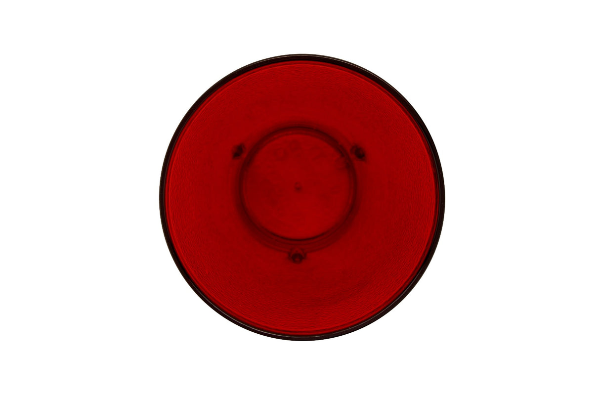 GET 6624-1-R SAN Plastic Stackable Pebbled Textured Tumbler 24 oz. - Red - 24/Case