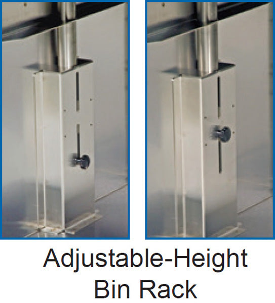 Adjustable-Height Bin Rack