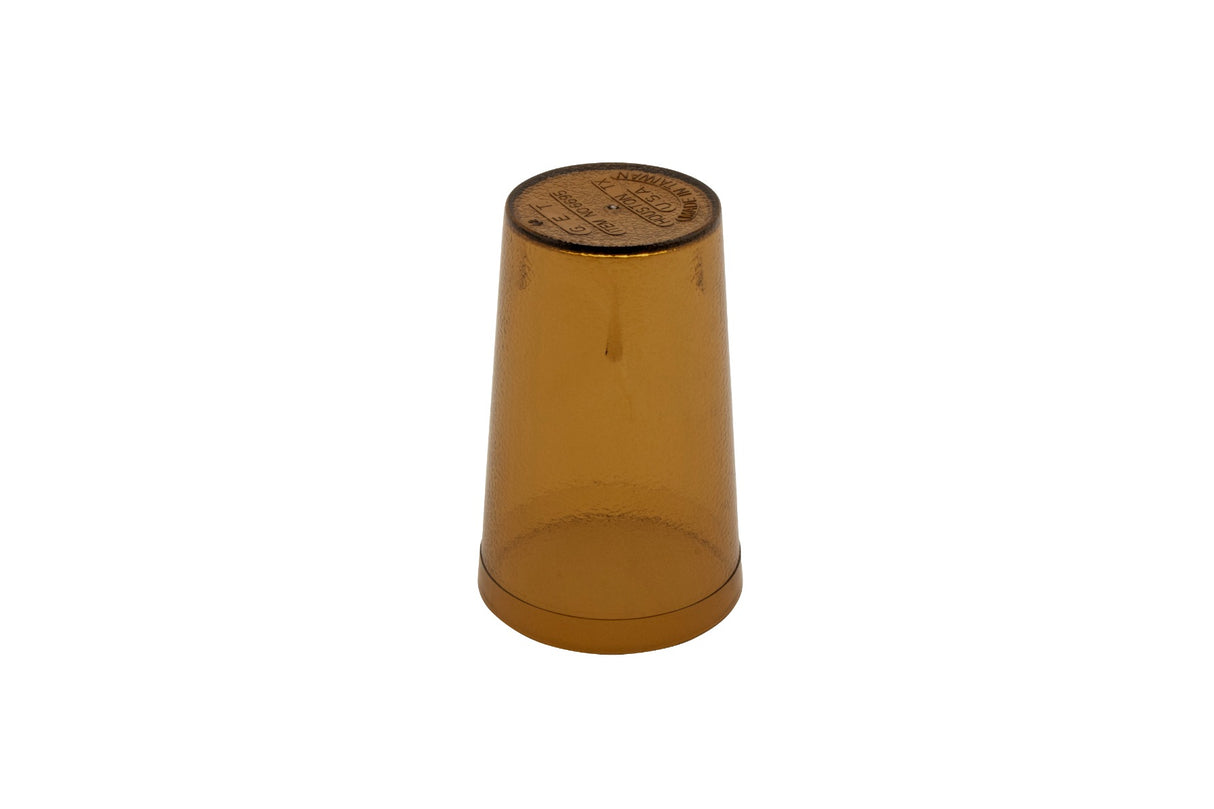 GET 6695-1-A SAN Plastic Stackable Pebbled Textured Tumbler 9-1/2 oz. - Amber - 24/Case