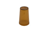 GET 6695-1-A SAN Plastic Stackable Pebbled Textured Tumbler 9-1/2 oz. - Amber - 24/Case