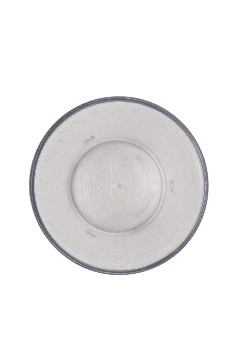 GET 6695-1-CL SAN Plastic Stackable Pebbled Textured Tumbler 9-1/2 oz. - Clear - 24/Case