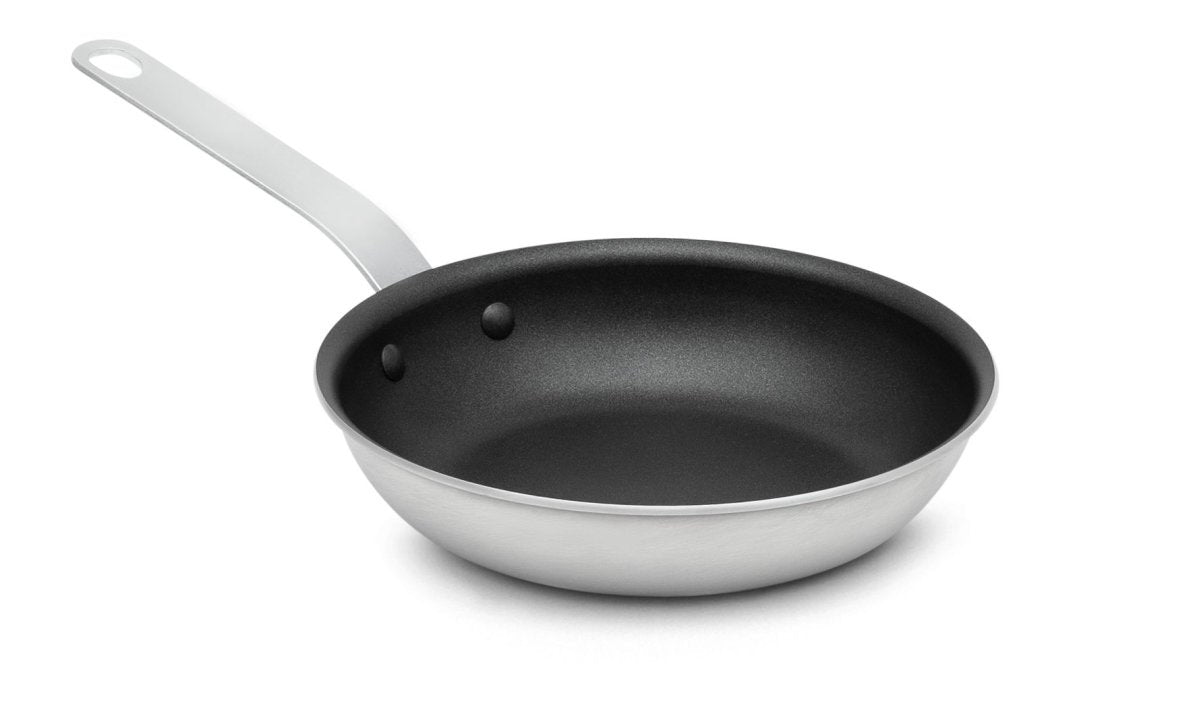Vollrath 671308 Wear-Ever Aluminum Fry Pan with SteelCoat x3 Nonstick Coating and Plated Handle 8"
