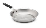 Vollrath 672108 Wear-Ever Aluminum Fry Pan with Natural Finish and Black Silicone Handle 8"