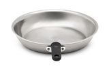 Vollrath 672112 Wear-Ever Aluminum Fry Pan with Natural Finish and Black Silicone Handle 12"