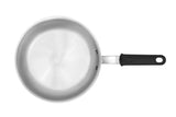 Vollrath 672112 Wear-Ever Aluminum Fry Pan with Natural Finish and Black Silicone Handle 12"
