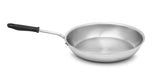 Vollrath 672114 Wear-Ever Aluminum Fry Pan with Natural Finish and Black Silicone Handle 14"
