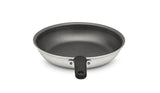 Vollrath 672307 Wear-Ever Aluminum Fry Pan with SteelCoat x3 Nonstick Coating and Black Silicone Handle 7"