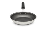 Vollrath 672308 Wear-Ever Aluminum Fry Pan with SteelCoat x3 Nonstick Coating and Black Silicone Handle 8"