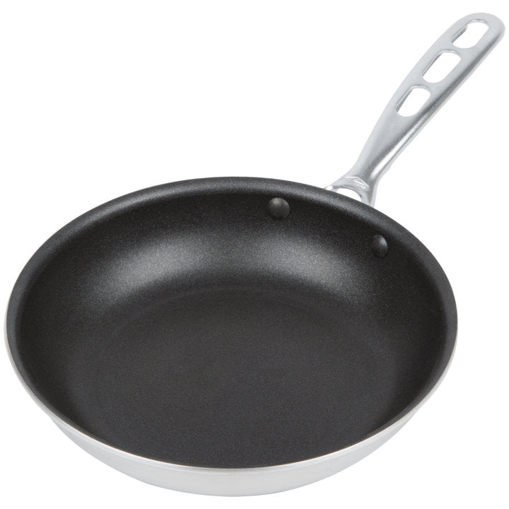 Vollrath 67608 - Wear-Ever Fry Pans with SteelCoat x3 Interior and TriVent Silicone Handle 8" - Non-Stick Finish