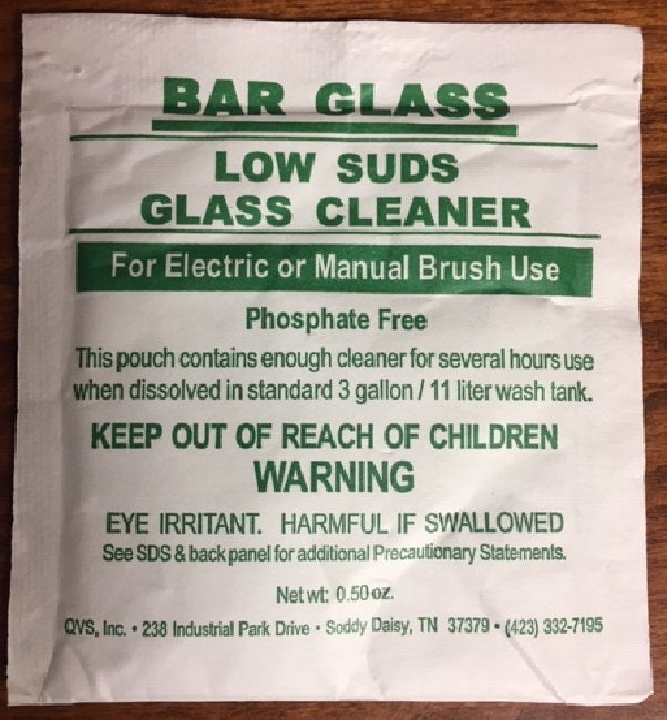 Jayhawk 6798 Low Suds Bar Glass Cleaner - (100) 1/2 oz Packets/Case